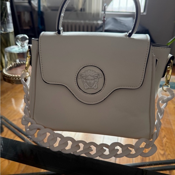 White Leather Handbag - Picture 8 of 8